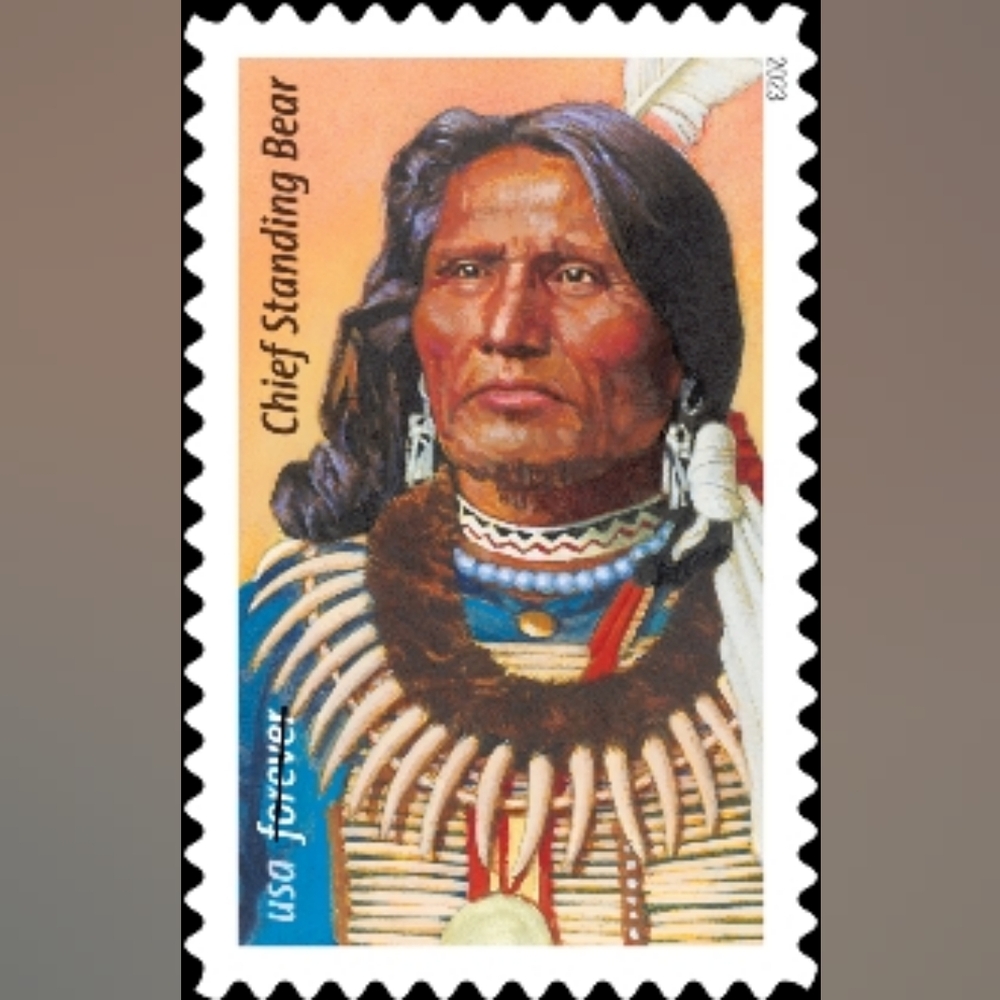 100‎ USPS Chief Standing Bear 2023 Forever First Class Postage Mail Indian